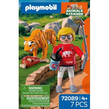 Playmobil Zoo: Tiger And Visitor 72089 4008789720894