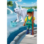 Playmobil Zoo: Polar Bear And Zookeeper 72090 4008789720900