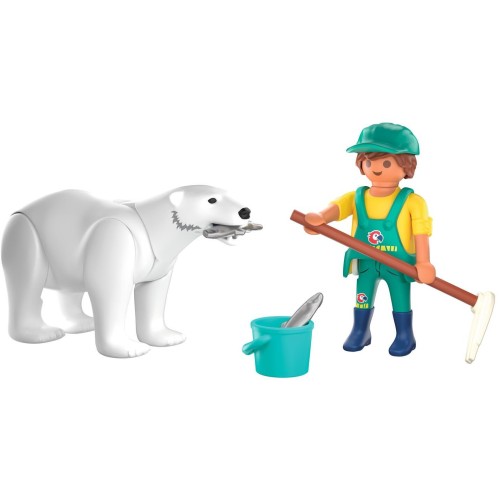 Playmobil Πολική Αρκούδα Και Φροντιστής 72090 4008789720900