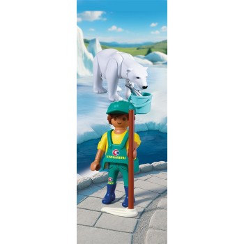 Playmobil Zoo: Polar Bear And Zookeeper 72090 4008789720900