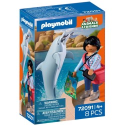 Playmobil Δελφίνι Και Επισκέπτης Πάρκου 72091 4008789720917