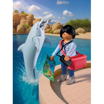 Playmobil Zoo: Dolphin And Visitor 72091 4008789720917