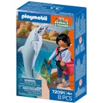 Playmobil Zoo: Dolphin And Visitor 72091 4008789720917
