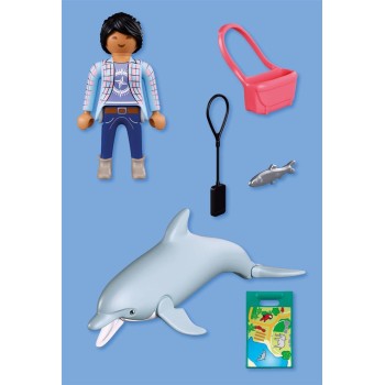 Playmobil Zoo: Dolphin And Visitor 72091 4008789720917