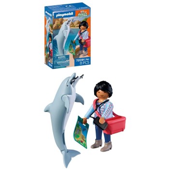 Playmobil Zoo: Dolphin And Visitor 72091 4008789720917