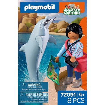 Playmobil Zoo: Dolphin And Visitor 72091 4008789720917