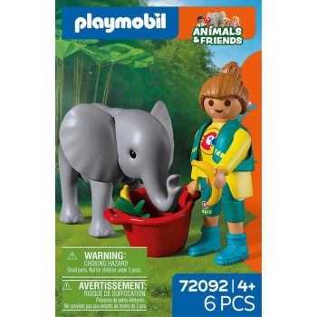 Playmobil Μικρός Ελέφαντας Και Φροντιστής 72092 4008789720924