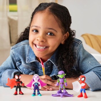 Hasbro Spiderman Spidey And His Super Friends Ghost Spider Toy With Accessories, 3 Inch G0661 / G1460 5010996357793