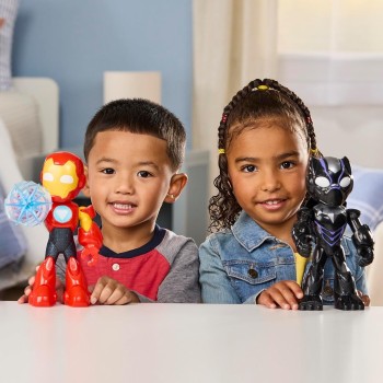 Hasbro Marvel Avengers Iron Man And His Fantastic Friends Super Large Black Panther G2023 / G2832 5010996353979
