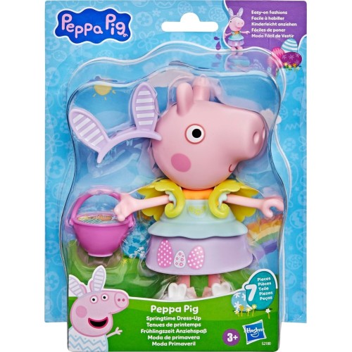 Hasbro peppa pig peppa pig spring  dressing fun figure with 6 accessories, easy to G2180 5010996357380