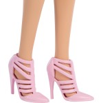 Mattel Barbie Deluxe Style Fashion Doll 9 in Matching Pink Denim Jacket & Skirt Set, Blonde JJN69 