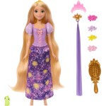 Mattel Disney Princess Light-up Hair Rapunzel Fashion Doll w/ 5 Ways to Glow, Pascal Figure & 7 Accessories JHL46 