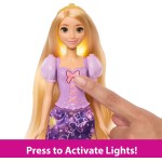 Mattel Disney Princess Light-up Hair Rapunzel Fashion Doll w/ 5 Ways to Glow, Pascal Figure & 7 Accessories JHL46 