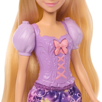 Mattel Disney Princess Light-up Hair Rapunzel Fashion Doll w/ 5 Ways to Glow, Pascal Figure & 7 Accessories JHL46 