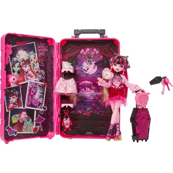 Mattel Monster High Skulltimate Secrets Gore-geous Oasis Playset, Draculaura Doll and Accessories JDR50 