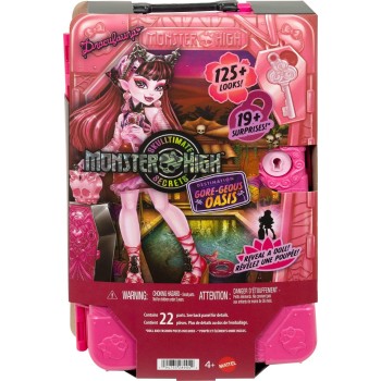 Mattel Monster High Skulltimate Secrets Gore-geous Oasis Playset, Draculaura Doll and Accessories JDR50 
