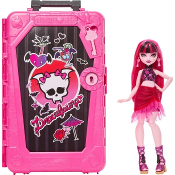 Mattel Monster High Skulltimate Secrets Gore-geous Oasis Playset, Draculaura Doll and Accessories JDR50 