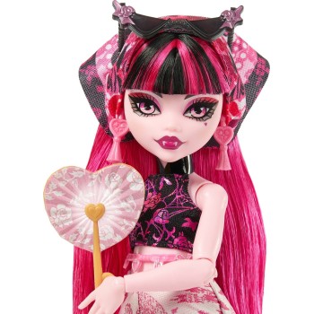 Mattel Monster High Skulltimate Secrets Gore-geous Oasis Playset, Draculaura Doll and Accessories JDR50 