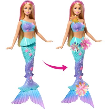 Mattel Λαμπάδα barbie μαγικη γοργόνα που ανθιζει - ξανθια JDM72 
