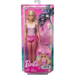 Mattel Blonde Barbie Doll With Swimsuit and Beach-themed Accessories HPL73 