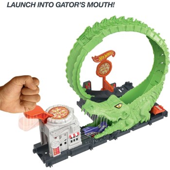 Mattel Λαμπάδα hot wheels hw city- πίστες με θηρία gator loop attack , pla HDR29 / HKX39 