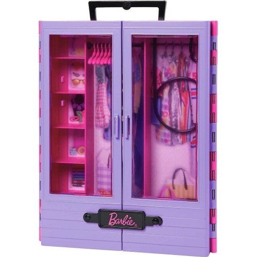 Mattel Barbie Ultimate Closet Doll and Playset Portable Fashion Toy With Doll, Clothes and Accessories HJL66 