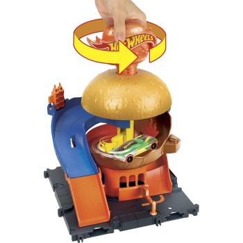 Mattel Hot Wheels City Burger Drive-thru Playset HDR24 / HDR26 