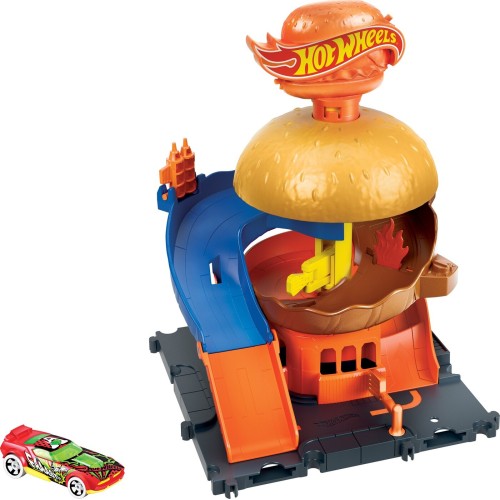 Mattel Hot Wheels City Burger Drive-thru Playset HDR24 / HDR26 