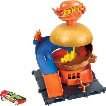 Mattel Hot Wheels City Burger Drive-thru Playset HDR24 / HDR26 