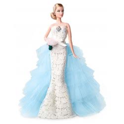 Mattel Barbie Συλλεκτική Oscar De La Renta Something Blue DGW60 887961203547