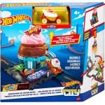 Mattel Λαμπάδα hot wheels hw city - πίστες city downtown ice cream HDR24 / HTN77 