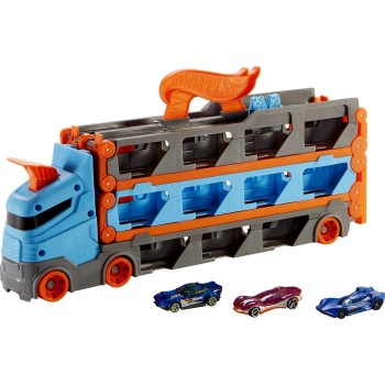 Mattel Λαμπάδα hot wheels νταλίκα - πίστα 2 σε 1 GVG37 