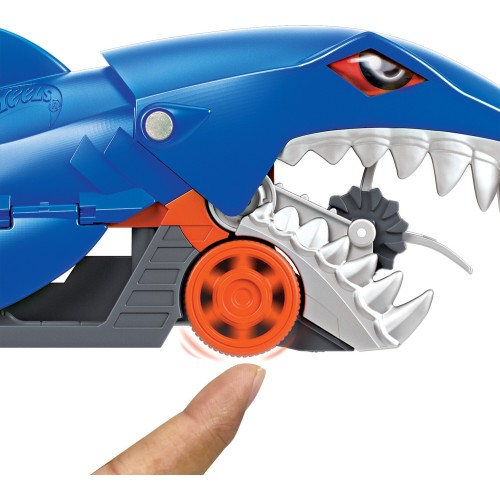 Mattel Hot Wheels Shark Chomp Transporter Playset & Diecast Car GVG36 