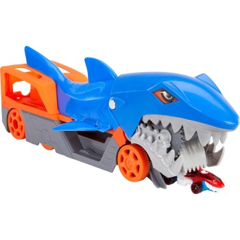 Mattel Hot Wheels Shark Chomp Transporter Playset & Diecast Car GVG36 