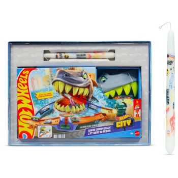 Mattel Λαμπάδα hot wheels hw city- πιστα επιθεση καρχαρια JHL96 