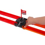 Mattel Hot Wheels Racing Formula 1 Grid Start Track Set & 2 Die-cast F1 Cars in 1:64 Scale JKM88 