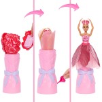 Mattel Barbie Petal Pop Scented Fashion Doll With Rose Dress, Reveal Accessories Like Bunny & More JMF59 