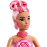 Mattel Barbie Petal Pop Scented Fashion Doll With Rose Dress, Reveal Accessories Like Bunny & More JMF59 