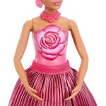 Mattel Barbie Petal Pop Scented Fashion Doll With Rose Dress, Reveal Accessories Like Bunny & More JMF59 