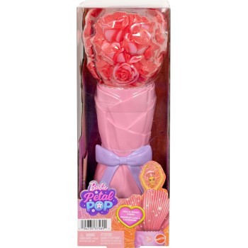 Mattel Barbie Petal Pop Scented Fashion Doll With Rose Dress, Reveal Accessories Like Bunny & More JMF59 