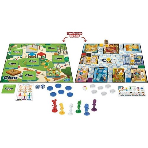 Hasbro Clue Junior Game, 2-sided Gameboard, 2 Games in 1, Clue Mystery Game for Ages 4+ F6419 