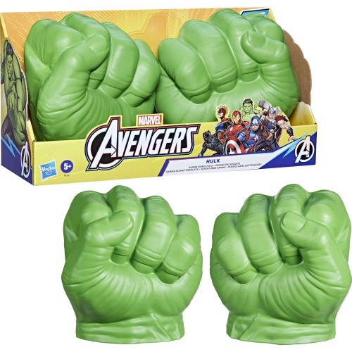 Hasbro Marvel Avengers Hulk Gamma Smash Fists, Soft Foam Role Play Toy, Super Hero Toys for Kids Ages 5 and Up F9332 