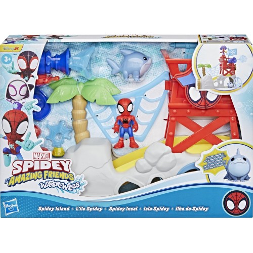 Hasbro Spidey AND HIS Amazing Friends Marvel Toys Water-Webs Spidey Island Spider- G0665 