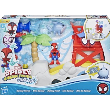 Hasbro Spidey AND HIS Amazing Friends Marvel Toys Water-Webs Spidey Island Spider- G0665 