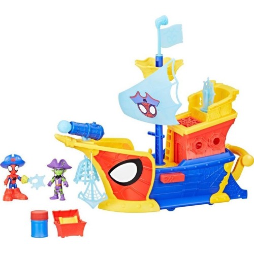 Hasbro Marvel Spidey and his Amazing Friends Water-webs Webs Ahoy Bubble Pirate Ship G0666 