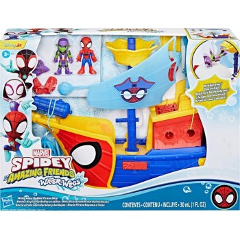 Hasbro Λαμπάδα Marvel Spidey and his Amazing Friends Water-webs Webs Ahoy Bubble Pirate Ship G0666 