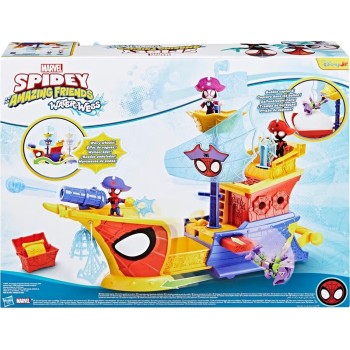 Hasbro Marvel Spidey and his Amazing Friends Water-webs Webs Ahoy Bubble Pirate Ship G0666 