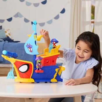 Hasbro Marvel Spidey and his Amazing Friends Water-webs Webs Ahoy Bubble Pirate Ship G0666 