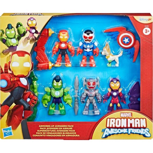 Hasbro Marvel Iron Man and his Awesome Friends Armored-up Avengers Pack Action Figure Set G1255 