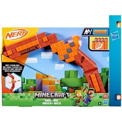 Hasbro Λαμπάδα Nerf Minecraft Bow Dart Blaster, 8 NERF N1 Βελάκια G1120 